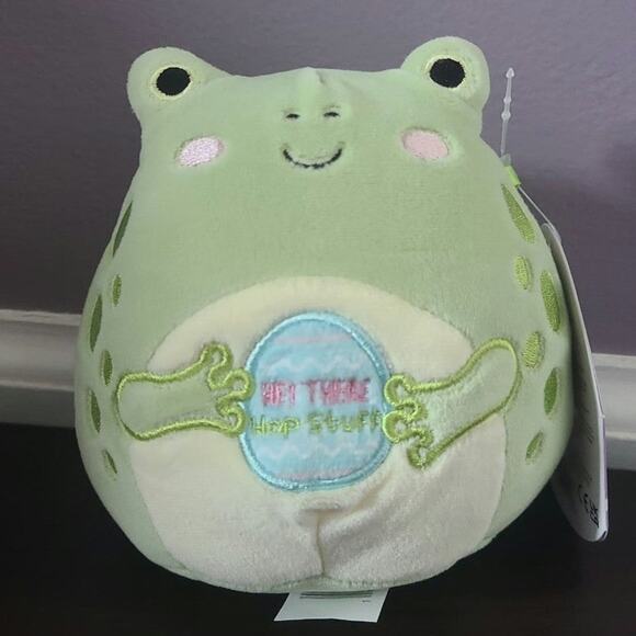 Zhen the Frog Easter Squishmallow 5" NWT Cottagecore Holiday Stuffed Animal - Picture 1 of 4